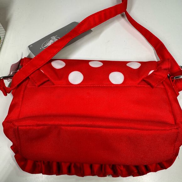 Disney Parks Minnie Mouse Red Crossbody Bag Polka Dot Adjustable NEW WITH TAGS - Picture 2 of 8
